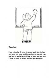 English worksheet: teacher