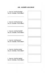 English worksheet: interviw