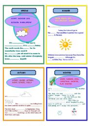 English Worksheet: seasons (I)