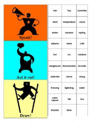 English Worksheet: activity game