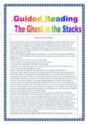 English Worksheet: American Folklore series: another GHOST STORY: task-based, 4-skill comprehensive project.  KEY included. (8 pages)