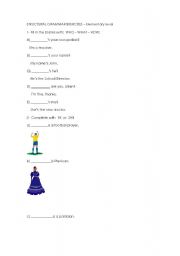 English worksheet: Structural Grammar Exercises