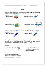 English Worksheet: Article 