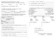 English Worksheet: Exam text