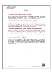 English worksheet: Bogland Short Questions