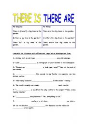 English Worksheet: There is there are