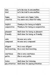 English worksheet: Polite Flashcard Exercise