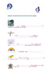 English worksheet: seasons(II)