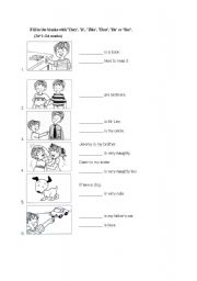 English Worksheet: Demostratives