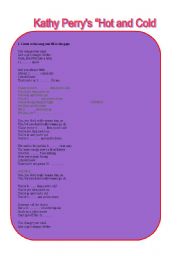 English worksheet: Song - 