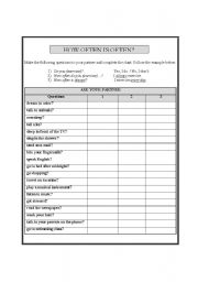 English worksheet: How Often - adverbs and expressions of frequency