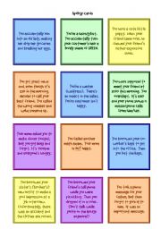 English Worksheet: Apology Role Play Cards