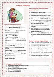 English Worksheet: Grammar revision (Intermediate)