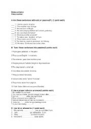 English Worksheet: intermedaite exam