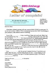 English Worksheet: writing