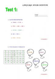 English Worksheet: numbers and colours