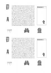 English worksheet: Crossword: parts of the house