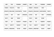 English Worksheet: Wh- questions