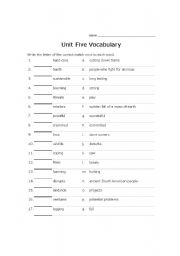 English worksheet: Nature and Industry Vocabulary