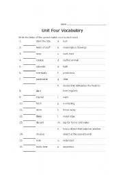 English Worksheet: Vocabulary of Injuries and Hospital Care