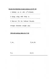 English Worksheet: composition