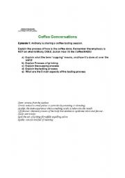 English Worksheet: starbucks coffee conversations