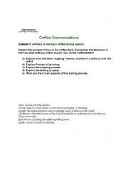 English worksheet: starbucks coffee conversations