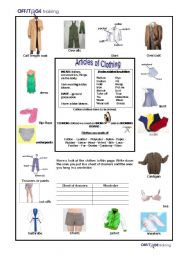 Articles of Clothing1_Verbs_Materials