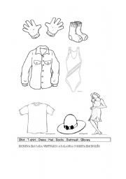 English worksheet: clothes