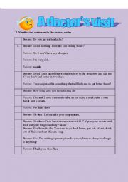 English Worksheet: A doctors visit