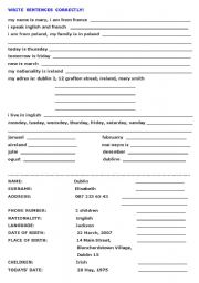 English worksheet: English Literacy for complete beginners