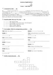 English worksheet: Personal info and more