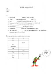 English worksheet: exam