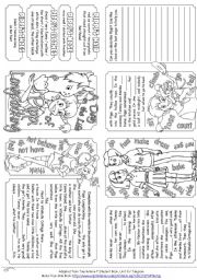 English Worksheet: A Day in the Life of Pippi Longstocking (Mini book)
