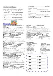 English Worksheet: cinderellas life