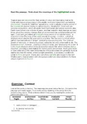 English worksheet: reading text+exercise