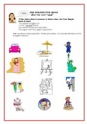 English worksheet: Subjunctive Mood