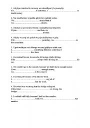 English worksheet: The third conitional