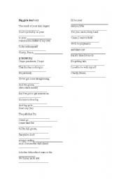 English worksheet: Big girls dont cry