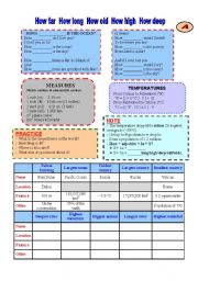 How + adjective + be + S? (2 pages for pair work)