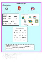 English worksheet: English vocabulary