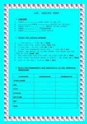 English worksheet: exercises (easy)