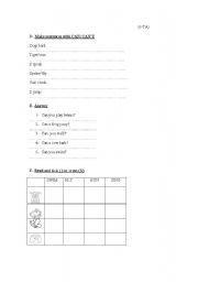 English worksheet: Animals (test)