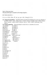 English Worksheet: prepositions