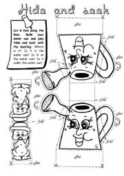 English Worksheet: Hide and Seek (2/2) - prep. of place