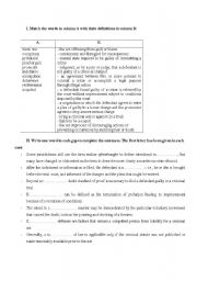 English Worksheet: Criminal law 