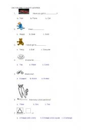 English Worksheet: 2nd grade quiz3