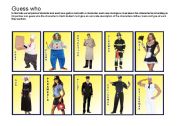 English Worksheet: Guess who