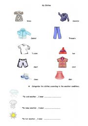 English worksheet: Clothes