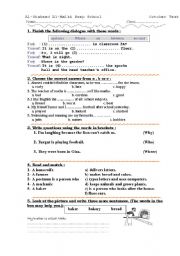 English worksheet: Oct Test